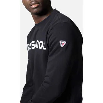 Pánská mikina Rossignol LOGO SWEAT RN FT pánská černá bavlněná mikina-2XL