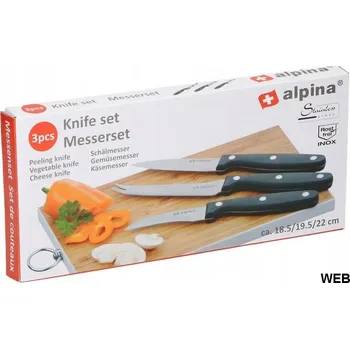 Sada 3 nožů Nože Nůž do kuchyně Alpina 18-22 cm