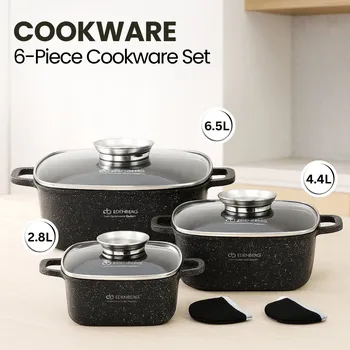 Hrnec Sada hrnců Edenberg Marabel edenberg hliníková 8 dílů