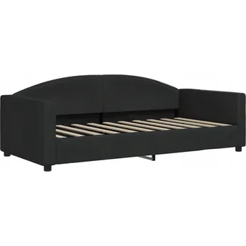 Pohovka Černá pohovka s funkcí spaní 212 x 100 x 75 cm