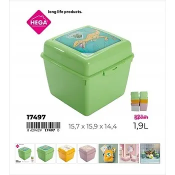 Svačinový box Dětský box na svačinu 1.9L 16cm 1 Ks