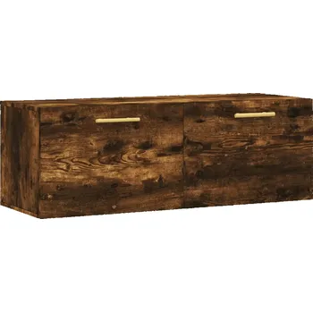 Komoda Nástěnná skříňka z dřevotřísky, kouřový dub, 100x36,5x35 cm