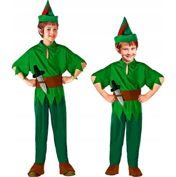 Karnevalový kostým KOSTÝM PETR PAN ELF SKŘÍTEK KARNEVAL 158