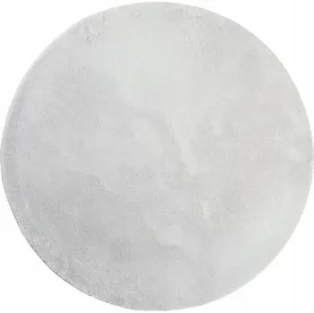 Koberec Protiskluzový Koberec Huarte, 100% Polyester, šedý, Ø80 cm, Výška Vlasu 1 cm