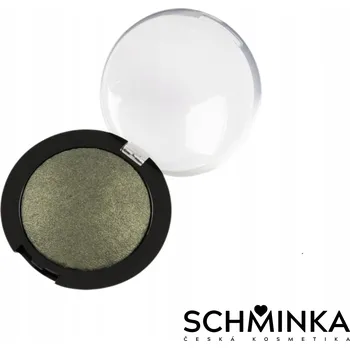 Oční stíny Minerální Zapékaný Oční Stín 27 - Tmavě Olivový se Stříbrným Leskem