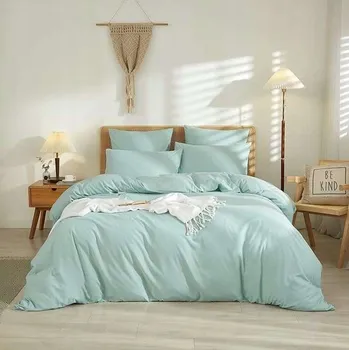 Povlečení Povlečení 3dílné Mikrovlákno 240x260cm + povlaky na polštáře 65x65cm Zelené