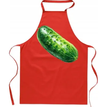 Kuchyňská zástěra Kuchyňská Zástěra Zelenina Okurka Módní Potisk Dárek