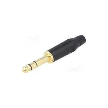 Audio kabel Zástrčka Jack 6,35mm vidlice stereo přímý na kabel pájení