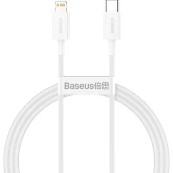 Datový kabel Baseus Superior Series rychlonabíjecí kabel USB-C/Lightning 20W 1m bílá