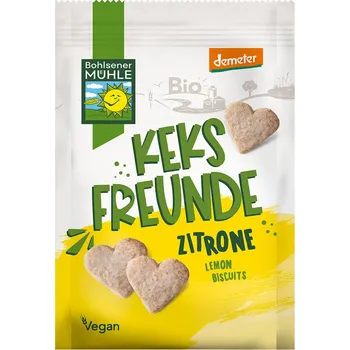 Bohlsener Mühle Sušenky citronová srdíčka 125 g bio BIO VEGAN DEMETER Množství: 1 ks