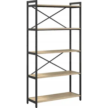 Knihovna Police dřevěná VidaXL 80 x 30 cm dub sonoma