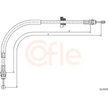 Autodíl Tažné lanko, parkovací brzda COFLE 92.11.5571