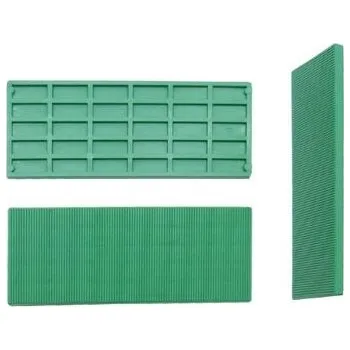 Sada nářadí Podložka vymezovací plastová rozměr 41 x 100 mm tloušťka 4 mm, stavební, montážní barva zelená