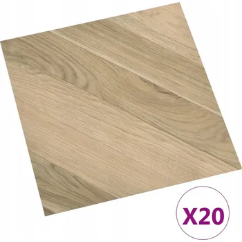 vinylová podlaha Sada PVC podlahových panelů, hnědé proužky, 30,5 x 30,5 cm, 1,86 m2