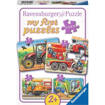 Puzzle Ravensburger Stavební práce 2/4/6/8 dílků