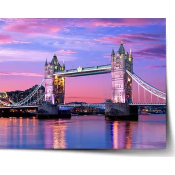 Plakát Sablio Plakát Londýn Tower Bridge - 60x40 cm