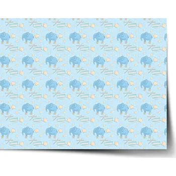 Plakát Sablio Plakát Bubny a sloni - 60x40 cm