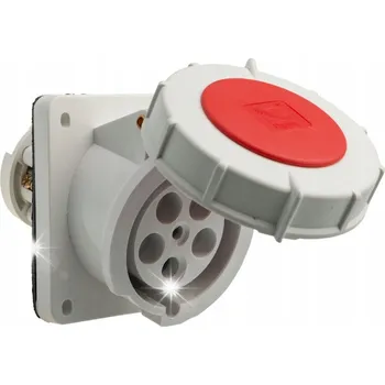 Elektrická zásuvka Zásuvka silová tabulová 63A 5P 400V IP67 Pawbol B.1054 hermetická