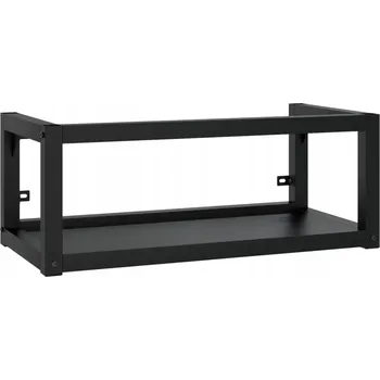 Koupelnový nábytek Černý rám konzole umyvadla do koupelny, 79x38x31 cm