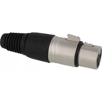 Audio kabel XLR Mikrofonní Zásuvka 3-Pin pro Kabel, TALVICO M340, Pozlacené Piny