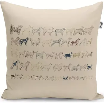 Polštář Sablio Polštář Psí plemena - 40x40 cm