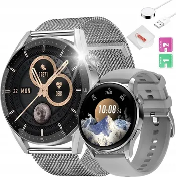 Hodinky CHYTRÉ HODINKY HODINKY POLŠTINA KONVERZACE EKG TEP HRY KALKULAČKA 2 PÁSKY + SKLO