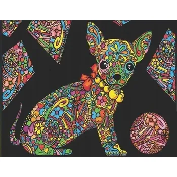 RC model ostatní Velurová omalovánka 29,7x21 Čivava