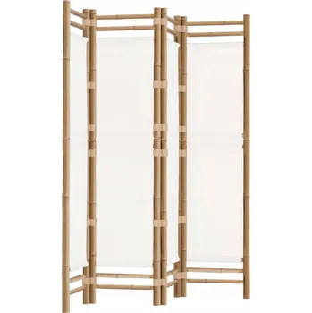 Paraván Paraván s krémovým plátnem 160 x 180 cm, 4 panely