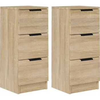 Komoda Multifunkční skříňka dub sonoma 30x30x70 cm, 3 zásuvky