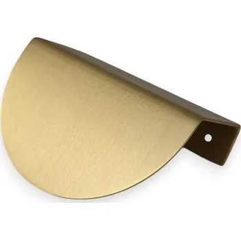 Obraz Mosazná zlatá nábytková úchytka | pro skříně a komody | ALZO | hranová, 100 mm