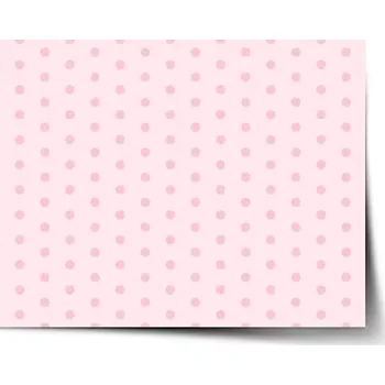 Plakát Sablio Plakát Růžové puntíky - 60x40 cm