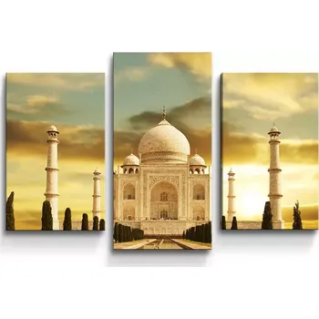 Obraz Sablio Obraz - 3-dílný Taj Mahal - 75x50 cm