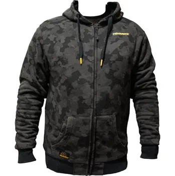 Rybářské oblečení Bunda se Zipem Mikbaits Black Camou Jogger Sherpa Velikost 4XL