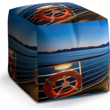 Taburet Sablio Taburet Cube Pohled z lodě: 40x40x40 cm