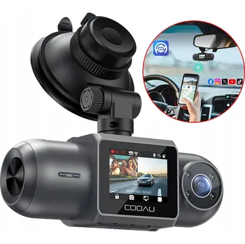 IP kamera AUTOKAMERA 4K DUAL WIFI GPS ZADNÍ KAMERA 24H MONITOROVÁNÍ PŘES APLIKACI