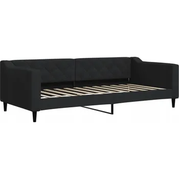 Pohovka Rozkládací pohovka s funkcí spaní, černá, 223 x 100 x 67 cm