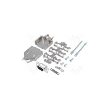 Elektrická zásuvka D-Sub PIN 9 zástrčka zásuvka točené kontakty přímý pájení