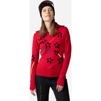 Dámský svetr Rossignol JCC CONSTELLATION 1/2 ZIP dámský top svetr-S