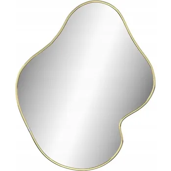 Zrcadlo Zrcadlo ze skla a PVC, zlaté, 50 x 40 cm