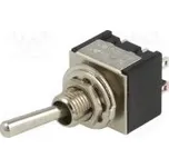 Přepínač páčkový Polohy 2 DPDT ON-(ON) 3A/250VAC Výv pájecí