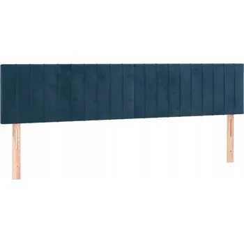 Čelo postele sametové 180x78/88 cm tmavě modré