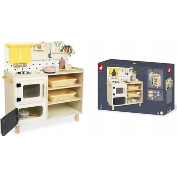 Dětská kuchyňka Velká dřevěná kuchyňka s 19 doplňky 3+ Janod