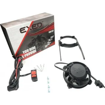 Domácí ventilátor EXED Chladící ventilátor a montážní sada EXED EX-RFS-PLK04/16-SW s ON/OFF spínačem