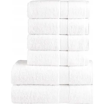 Ručník Sada Ručníků SOLUND Bílé 100% Bavlna 600g/m2 50x100cm, 70x140cm