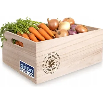 Úložný box Dřevěná krabička pro uložení kosmetiky, kancelářských potřeb 26x16x11 cm