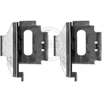 Brzdová destička 1282Q/ SADA PRO MONTÁŽ BRZDOVÝCH DESTIČEK SADA MERCEDES ABS