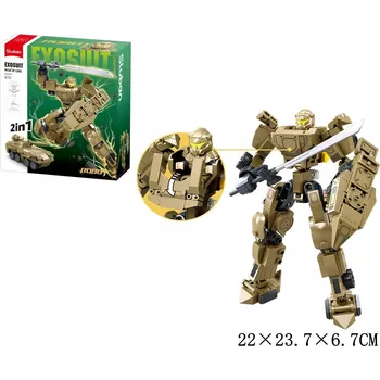 ostatní stavebnice Stavebnice Sluban Robot Tank 233 dílků 2v1 Stavebnice pro děti M38-B1280