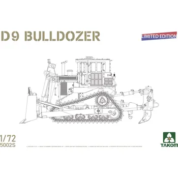 Plastikový model Takom 1/72 D9 Bulldozer (Limited Edition)
