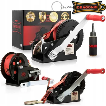 lanový naviják Ruční naviják Dragon Winch 1588 kg dvourychlostní, 10 m