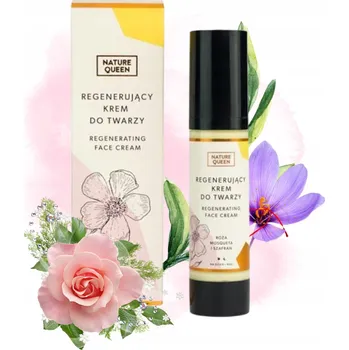 Pleťový krém NATURE QUEEN Regenerační krém RŮŽE a ŠAFRÁN